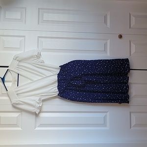 Monteau LA V-neck A-line Midi dress